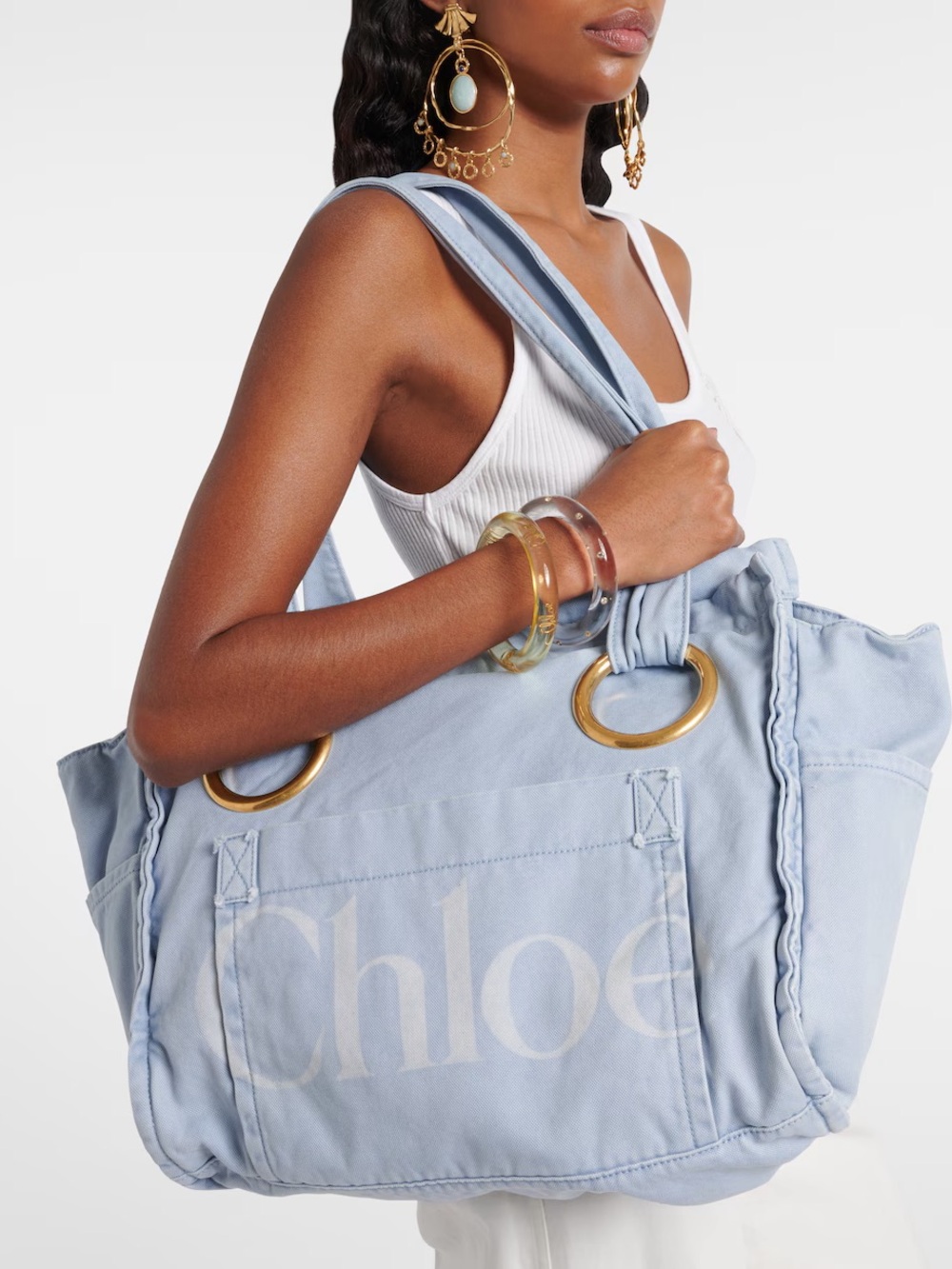 ✨ CHLOÉ Plage logo tote bag $ 1,150 - Picture 5 of 10